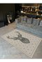 Mosso Stars and Deer Detailed Woven Base Modern Decorative Carpet Mosso166 - 4