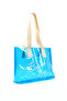 Blue Shk241 Hologram Printed Pvc Single Compartment Beach, Travel and Picnic Bag - 3