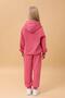 Unisex Children's Suit Dusty Rose with Raglan Sleeves and Hooded Fleece Inside - 4