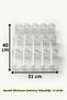 15 Pieces 280 ml Jar Spice Rack Borosilicate Glass and Spice Rack Organizer Stand with Stop Z310 - 3