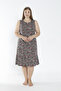 Women's Plus Size Cotton Modal Fabric Short Dress 7855