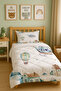 Airplane Helicopter Patterned Single Children's Quilt Sleeping Set Tlag-326 - 2