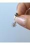 Çelik Göbek Piercing Mini Çiçek Papatya Figürlü Model
