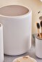 Faggiano 5 Piece Unbreakable Pp Bathroom Set – White - Taupe with 6.5 Liter Bucket - 5