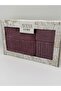 2-piece jacquard boxed bath towel hamam set 1 piece 90x150, 1 piece 50x90