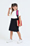 Girl's Drawstring Waist School Camisole Shorts Skirt Navy Blue G2025-1 - 4