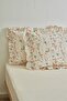 100% Cotton Gaia Ruffled Pillowcase Fitted Sheet - 5