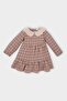Baby Girl Checkered Long Sleeve Flannel Dress D5594A524Wn