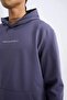 Defactofit Standard Fit Hooded Arma Printed Kangaroo Pocket Skuba Diver Fabric Sweatshirt D1893Ax24 - 5