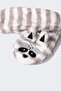 Raccoon Themed Striped Flat Sole Home Slippers for Boys D3454A824Wn - 2