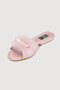 Women's Powder Pink Stone Feathered Dowry Bridal House Slippers Vr.G01.71C.Y01 - 4