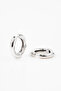Women's Vip Hoop Earrings - Silver Color - (with Surprise Gift) - 2