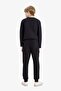 Black Jogger School Sweatpants with Elastic Waist and Pockets for Boys K8852A624Au - 6