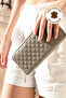 Women's Zippered Genuine Leather Wallet – Stylish and Practical Design with Card Holder and Coin Compartments - 3