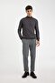 Standard Fit Regular Cut Half Turtleneck Basic Plain Knitwear Sweater A5282Ax24Au - 2
