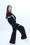 Trend Oversize Girl's 100% Cotton Garnished Tracksuit Set – Zippered Model-315 - 6