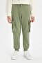 Boys' Jogger School Sweatpants with Cargo Pockets and Elastic Waistband C7704A824Au - 4