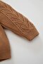Baby Girl Basic Plain Knitwear Crew Neck Buttoned Cardigan C7905A524Au - 3