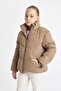 Girl - Water Repellent Fleece Lined Puffer Jacket C5391A824Au - 3