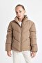 Girl - Water Repellent Fleece Lined Puffer Jacket C5391A824Au