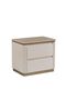Ashton 180 X 200 King Bed Set With 2 Night Stands - Beige/Brushed Gold L322xW215xH123cm - 4