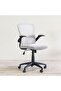 Allorica Mid Back Office Chair - Light Grey/Black L58xW51xH104cm - 3