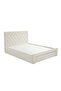 Bacia 150x200 Queen Bed with 2 Front Drawers - Beige L218xW162xH111cm - 4