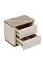 Ashton 180 X 200 King Bed Set With 2 Night Stands - Beige/Brushed Gold L322xW215xH123cm - 7