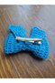 Blue Knitted Bow Buckle - 4