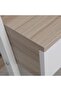Mineo Study Desk with 2 Drawers and Sliding Door - Ash White/Oak L124xW54xH171cm - 8
