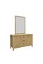 Athens 180x200 King Bed Set with 2 Nightstands & Dresser/Mirror - Light Oak - 7