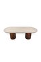 Austria 1 + 8 Seater Dining Set - Natural Walnut/Beige - 4