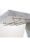 Bar Counter with Wine Rack + Bottle Holder & LED Lights + Bluetooth Speakers - White - With - 6