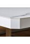 Morch Square Coffee Table - White & Brushed Silver - Modern Wood Design with 2-Year Warranty - 7