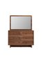 Ren Dresser with Mirror - Natural Walnut, 120x45x80cm, 2-Year Warranty - Stylish Bedroom Storage - 3