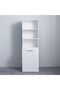 Ivana Multifunctional Office Desk - White L54xW136xH168cm