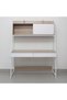 Mineo Study Desk with 2 Drawers and Sliding Door - Ash White/Oak L124xW54xH171cm - 5