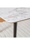 Almanza 8-Seater Dining Table - Marble/Dark Brown Finish, 210x100x76cm, 2-Year Warranty - 3