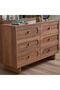 Ren Dresser with Mirror - Natural Walnut, 120x45x80cm, 2-Year Warranty - Stylish Bedroom Storage - 4