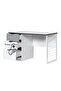 Gamerzone Kids Study Desk with 3 Drawers - White & Grey, Engineered Wood, 116x60x75cm, 2 Yr Warranty - 6