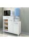 Ledian 2-Door Fruit Cabinet - Stylish White Wood Storage with 2-Year Warranty, 90.5x36x97.5cm