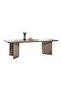 Libra 1 + 8 Dining Set - Dining Table - Light Brown/Beige - 7