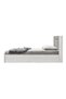 Tisley 120x200 Single Bed with underbed Storage - Light Oak/White Faux Marble L216.4xW128.5xH100cm - 5