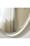 Hesdin High Gloss Console Table with Oval Mirror - Light Grey - 150x40x90cm - 2-Year Warranty - 3