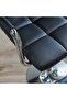 Rhoda Bar Stool - Black PU Leather & Steel, Adjustable Height, Rotating Footrest, 2-Year Warranty - 6