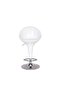 Keith Bar Stool - Classic White Polypropylene with Chrome Finish & BIFMA Certified Gas Lift