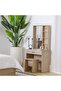 Gamorah 180X200 King Bed Set+1 Nightstand+Dresser/Mirror & Stool-Sonoma Oak - 2