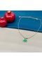 Steel Women's Gold Bead Pendant Necklace