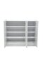 Supreme 3-Door Shoe Rack - 24 Pairs Capacity, Engineered Wood, White, 6 Shelves, 2-Year Warranty - 5