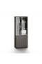 Hammel 4-Door Book Case - Dark Teakwood, 3 Shelves, Tempered Glass, 5-Year Warranty, 80x40x200cm